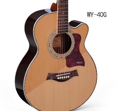 美音乐器40寸云杉民谣木吉他 厂家直销 批发零售 一件代理代发